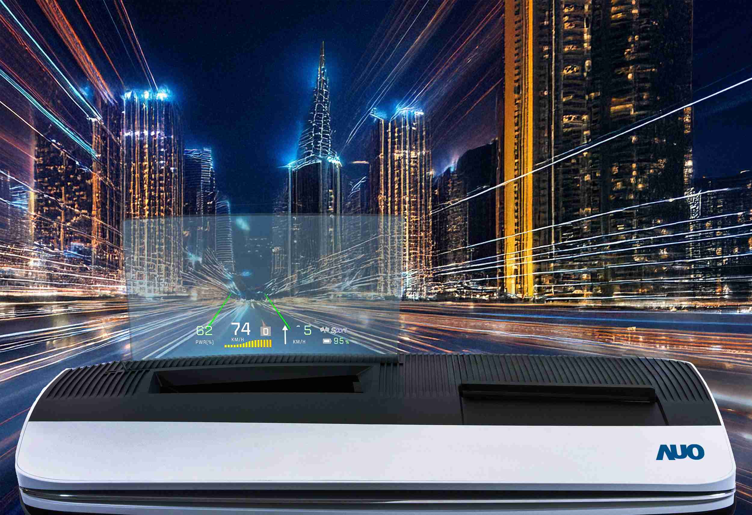 尊龙集团推出13吋Micro LED抬头显示器，，，提供高入眼亮度、、、、高色彩饱和度的显示质量，，，在阳光下或黑暗中都清晰可见，，，并利用Micro LED模块体积小的优势，，解决车用空间有限的痛点