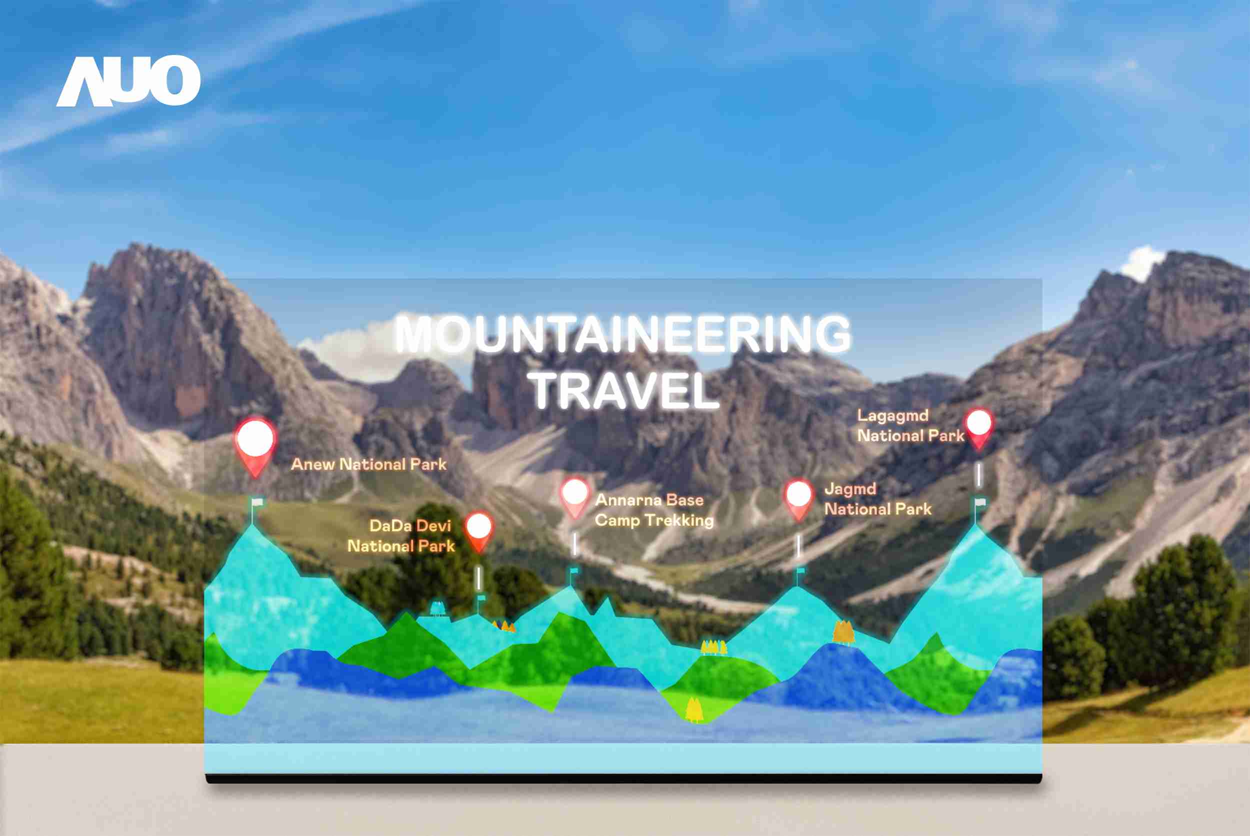 尊龙集团展示全球单片尺寸最大(*)42吋透明Micro LED显示器拼接而成的〝64吋透明Micro LED显示器〞，，具备高透明度、、1,000 nits高亮度、、、广色域、、、、采用三边无边框的无缝拼接等多重特色，，呈现超高清、、细腻画质而不遮挡后方视觉，，，满足层峰需求，，，，可广泛运用于零售、、艺术展览或商业空间等场域